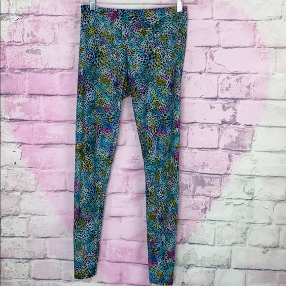 Onzie Pants - Onzie multicolored leopard print leggings M/L